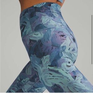 Lululemon blue pattern Leggings